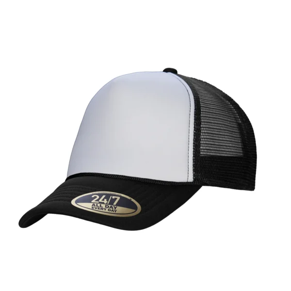 H08210 - Retro - 5-Panel Foam Snap Back Trucker Cap - Image 9