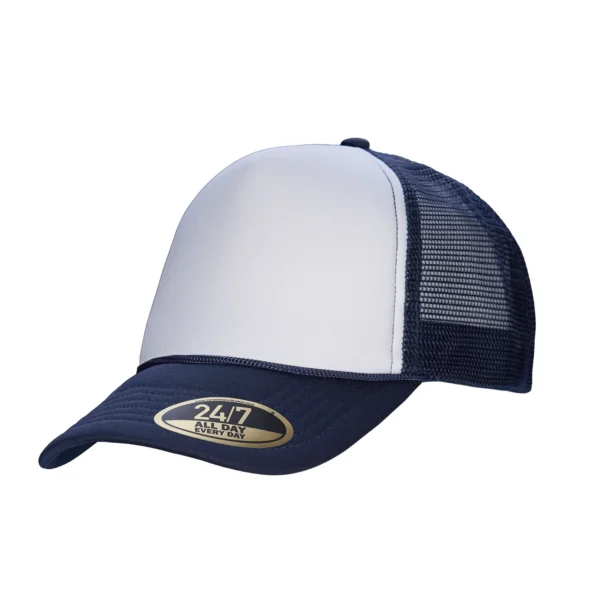 H08210 - Retro - 5-Panel Foam Snap Back Trucker Cap - Image 10