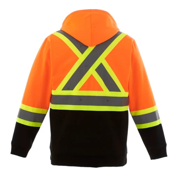 L00682 - Freedom - Hi-Vis Full Zip Hooded Sweatshirt - Image 2