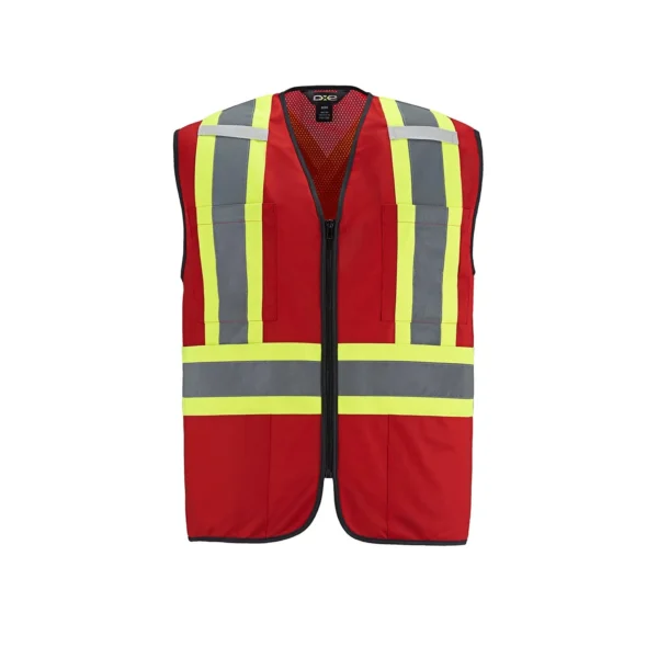 L01150 - Scout - Adult Tricot Hi-Vis Zipper Front Vest - Image 5