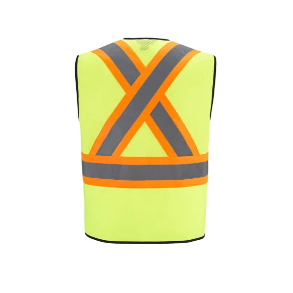 L01150 - Scout - Adult Tricot Hi-Vis Zipper Front Vest - Image 8