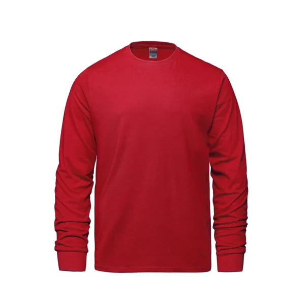 S05615 - Breeze - Adult RING SPUN Combed Cotton Long Sleeve Crewneck T-Shirt - Image 9