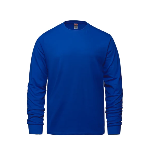 S05615 - Breeze - Adult RING SPUN Combed Cotton Long Sleeve Crewneck T-Shirt - Image 7