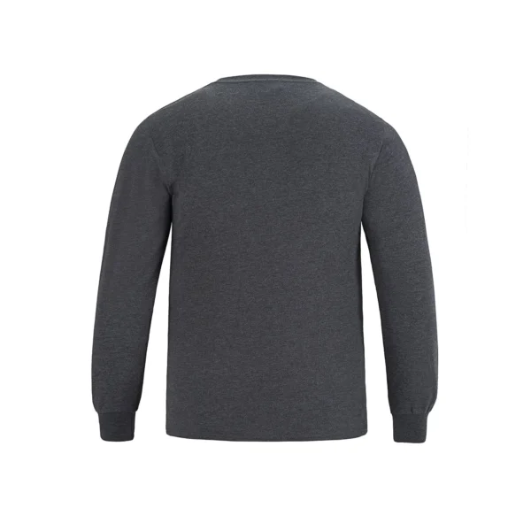 S05615 - Breeze - Adult RING SPUN Combed Cotton Long Sleeve Crewneck T-Shirt - Image 4