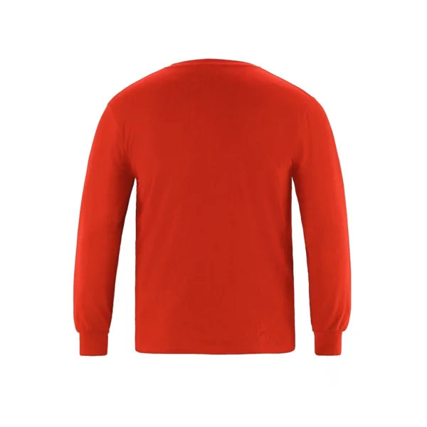 S05615 - Breeze - Adult RING SPUN Combed Cotton Long Sleeve Crewneck T-Shirt - Image 10