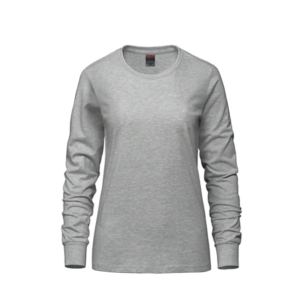 S05616 - Breeze - Ladies RING SPUN Combed Cotton Long Sleeve Crewneck T-Shirt - Image 7
