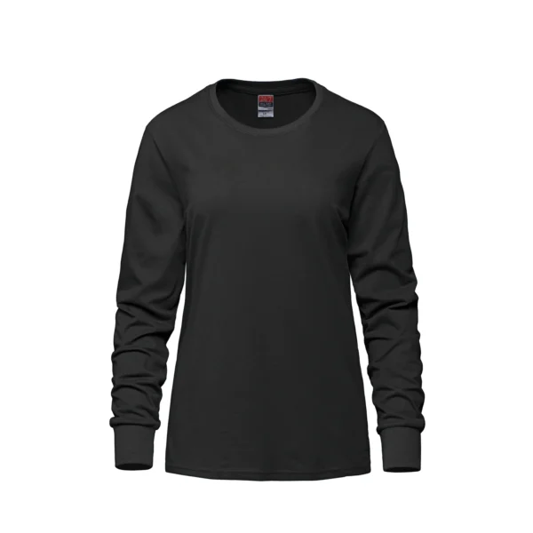 S05616 - Breeze - Ladies RING SPUN Combed Cotton Long Sleeve Crewneck T-Shirt - Image 13