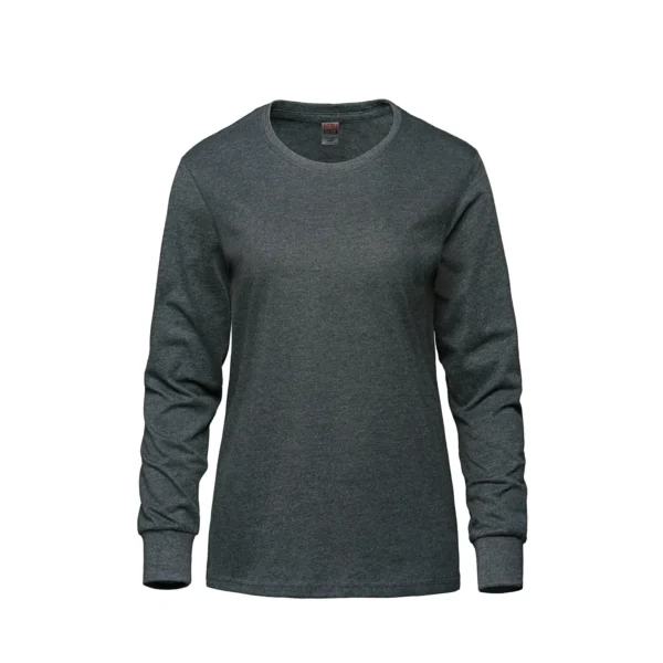 S05616 - Breeze - Ladies RING SPUN Combed Cotton Long Sleeve Crewneck T-Shirt - Image 11