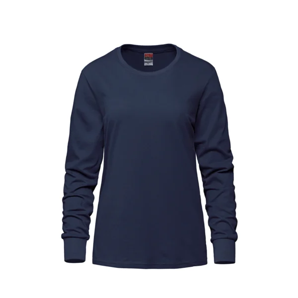 S05616 - Breeze - Ladies RING SPUN Combed Cotton Long Sleeve Crewneck T-Shirt - Image 14