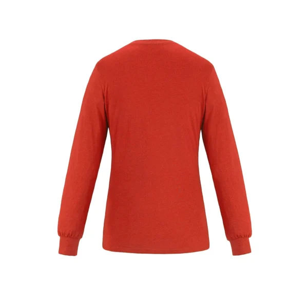 S05616 - Breeze - Ladies RING SPUN Combed Cotton Long Sleeve Crewneck T-Shirt - Image 2